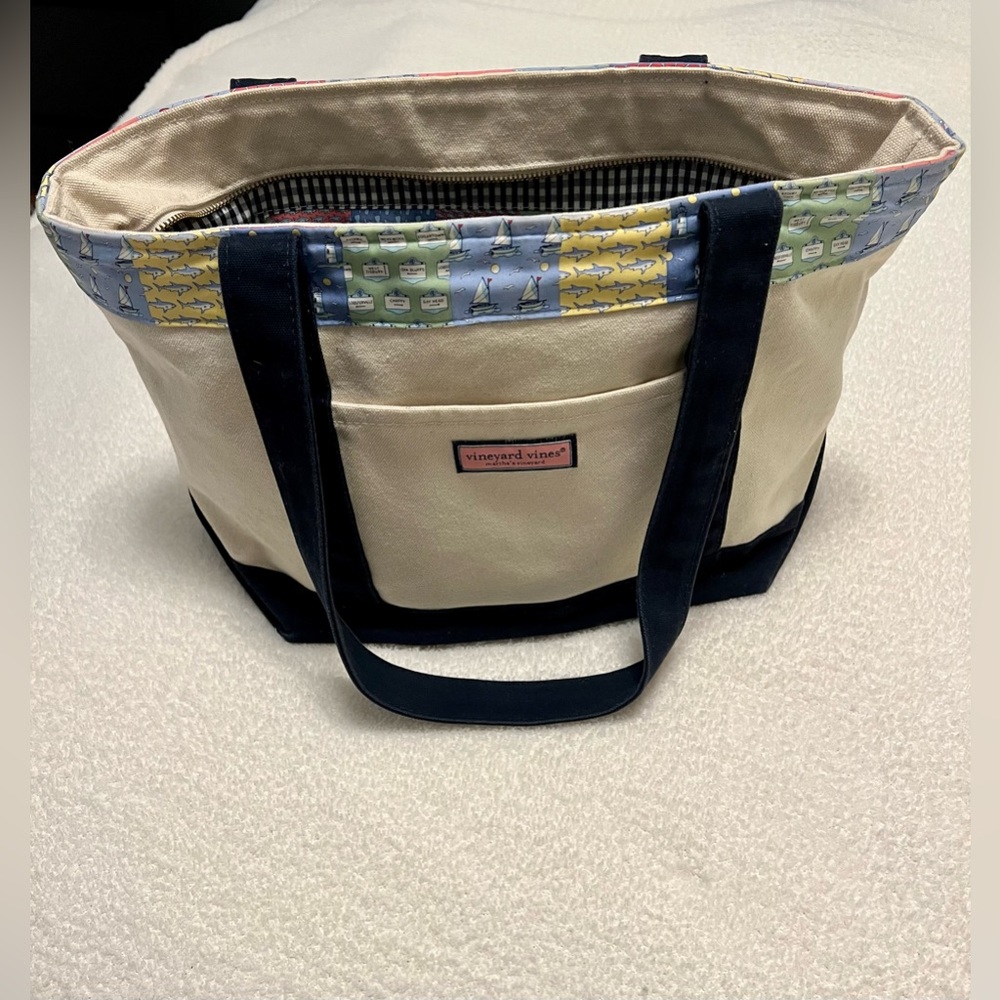 Vineyard Vines Patchwork Classic Canvas Tote - image 2